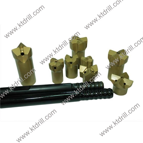 T38, T45, T51 Threaded Shank Adapter for Rock Drilling